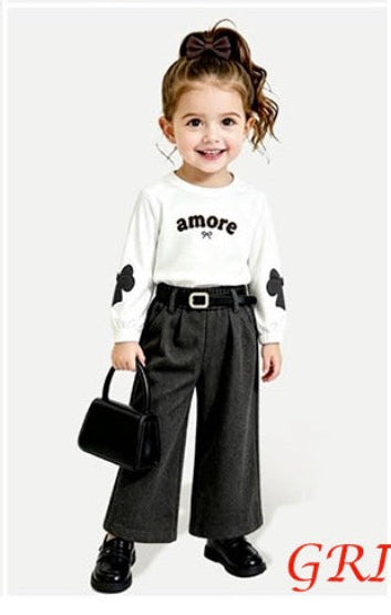 Completo Neonata Autunno Felpa+Pantalone Felpato