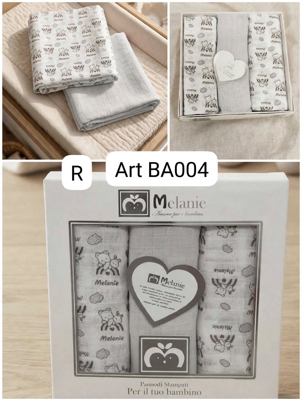 Mussoline Neonato/a Melanie Confezione Regalo Da 3