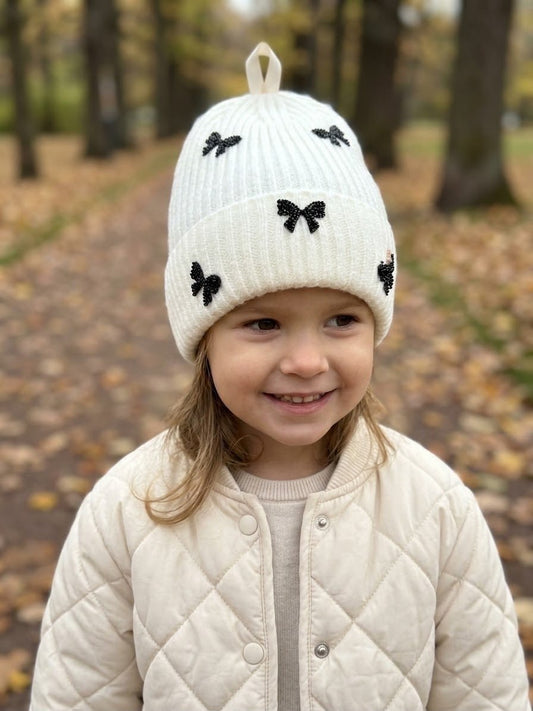 Cappellino Invernale Con Fiocchi Per Bambina Le Kikke