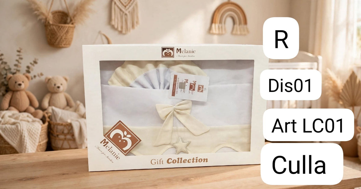 Idea Regalo Completo Culla 3pz. Composto da 1 Lenzuolo Sopra 85x120, Lenzuolo Sotto Con Angoli 40x70+10, 1 Federa 28x37