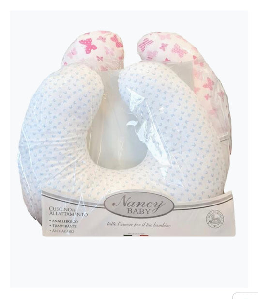 Cuscino Allattamento Nancy Baby Sfoderabile Made in Italy - Cuscino Maternita Multiuso Anallergico Antiacaro Idea Regalo Nascita