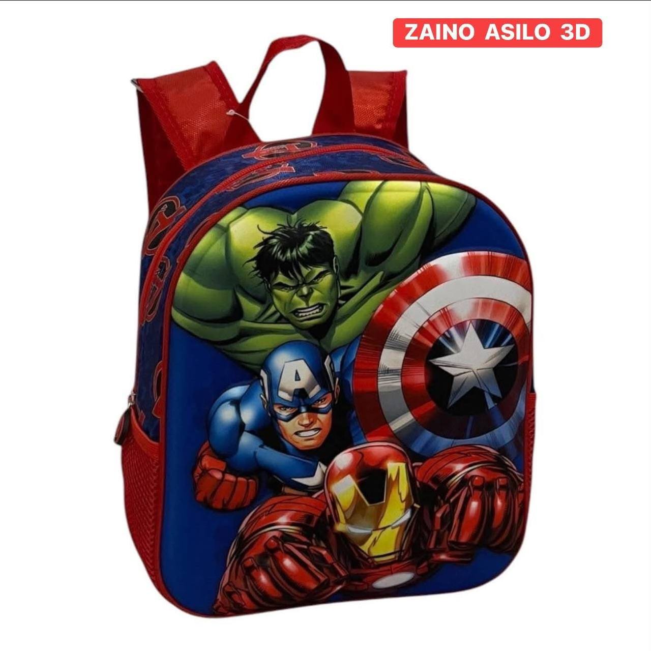 Zaino Asilo 3D Bambini - Zainetto Scuola Materna Stitch Spiderman Barbie Sonic - Idea Regalo Back to School Bambini 3-6 Anni