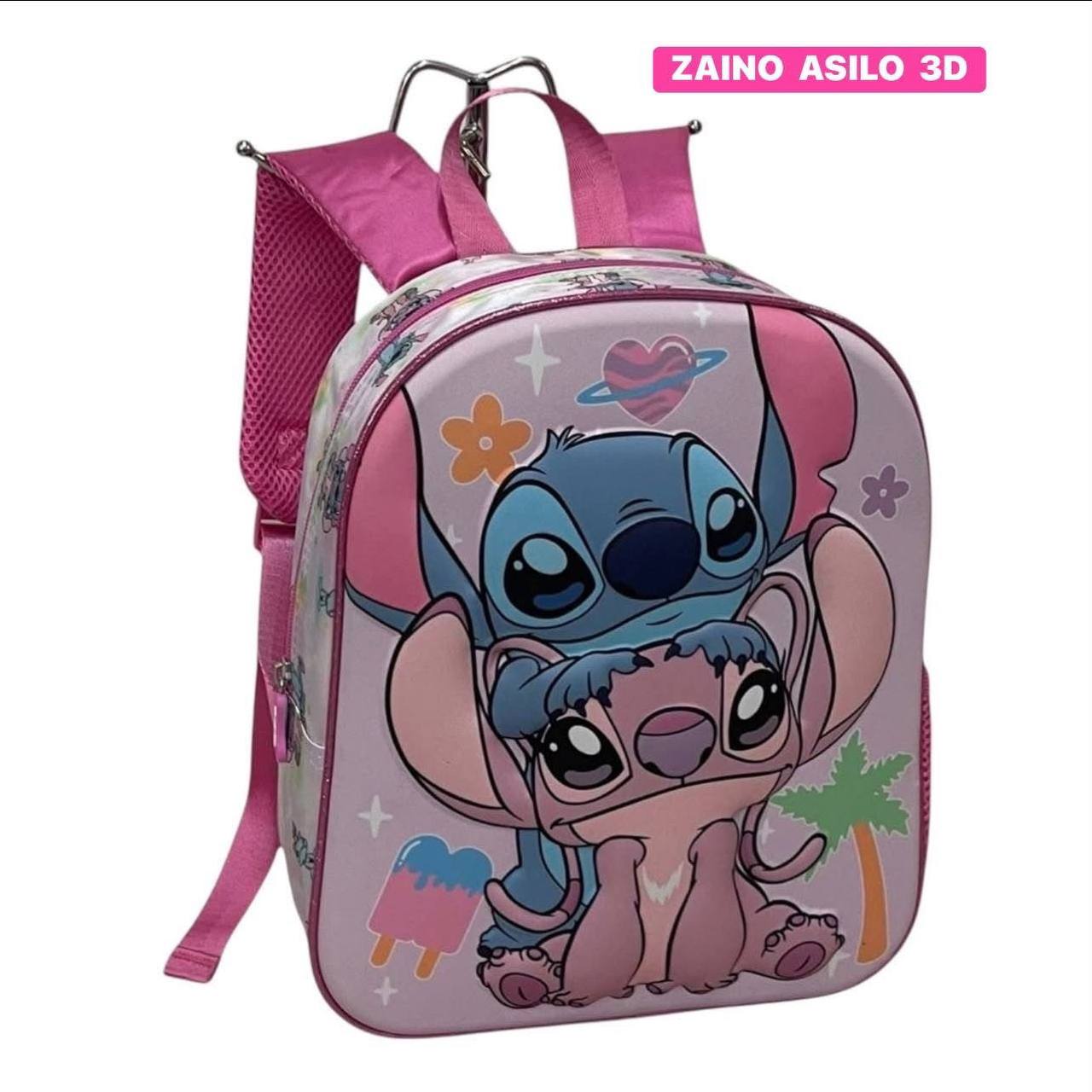 Zaino Asilo 3D Bambini - Zainetto Scuola Materna Stitch Spiderman Barbie Sonic - Idea Regalo Back to School Bambini 3-6 Anni