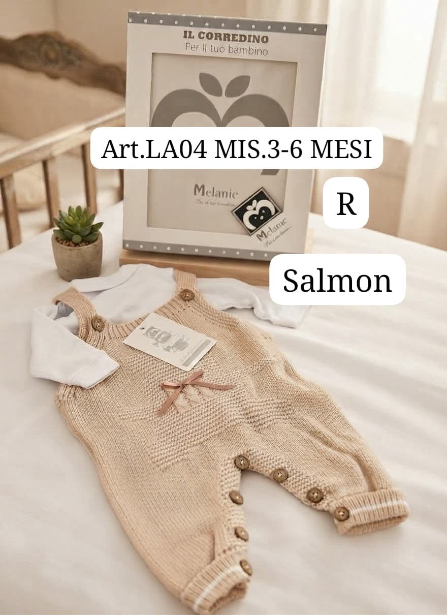 Set Salopette+Lupetto Neonati