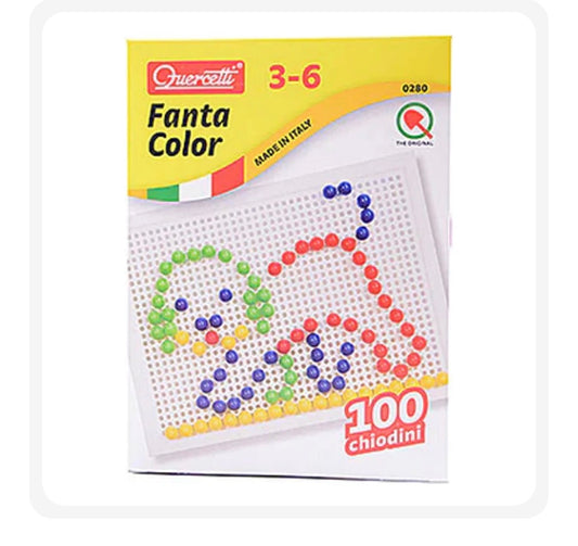 Quercetti Fanta Color 100 Chiodini In Plastica(3-6 anni)