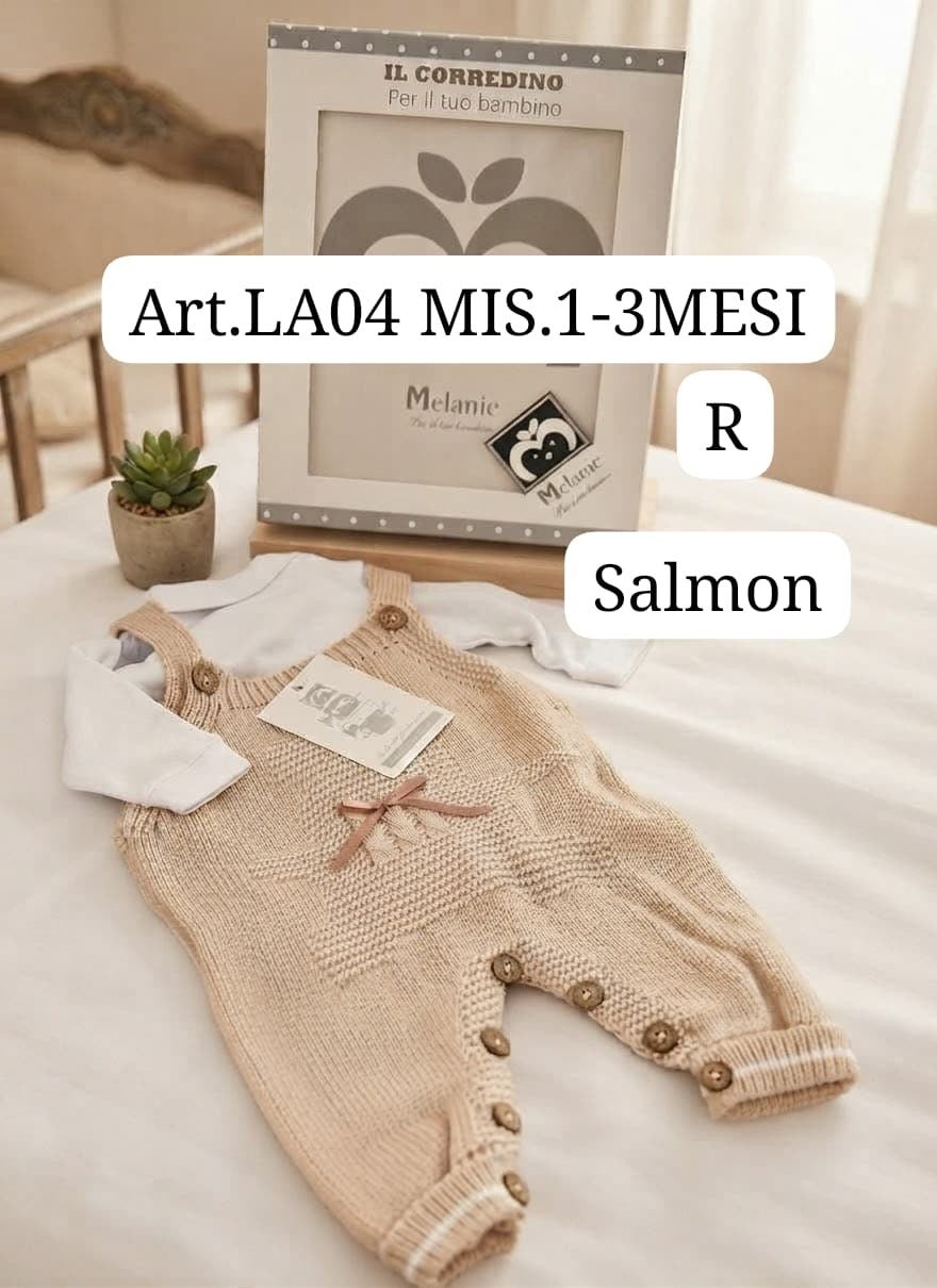 Set Salopette+Lupetto Neonati