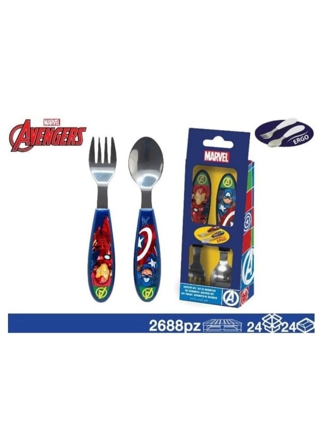 Set cucchiaio+forchetta Avengers