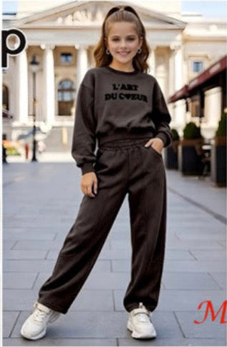 Completo Bambina Felpa+Pantalone Felpato Lollitop