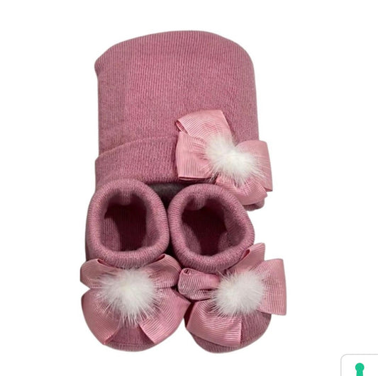 Set Cappello+Scarpe Neonata/o