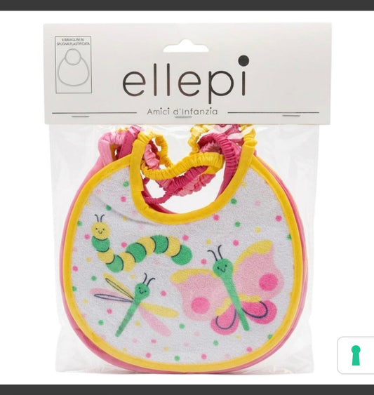 Bavetta Neonata In Spugna Plastificata Con Elastico
