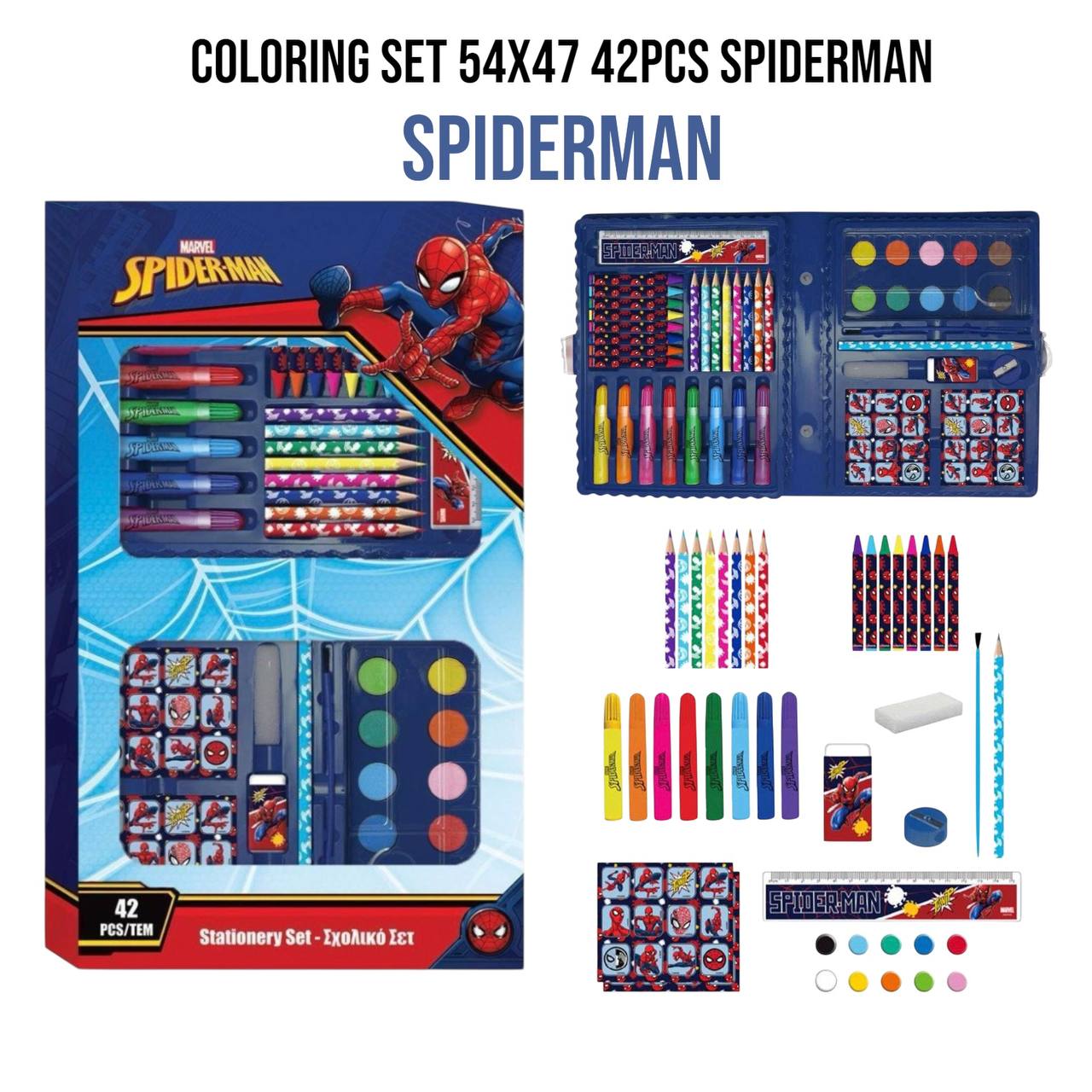 Valigietta Creativa 52 Pezzi per Bambini - Kit Disegno Colori Acquerelli Pennarelli Pastelli - Gioco Educativo Idea Regalo Bambini 3 Anni