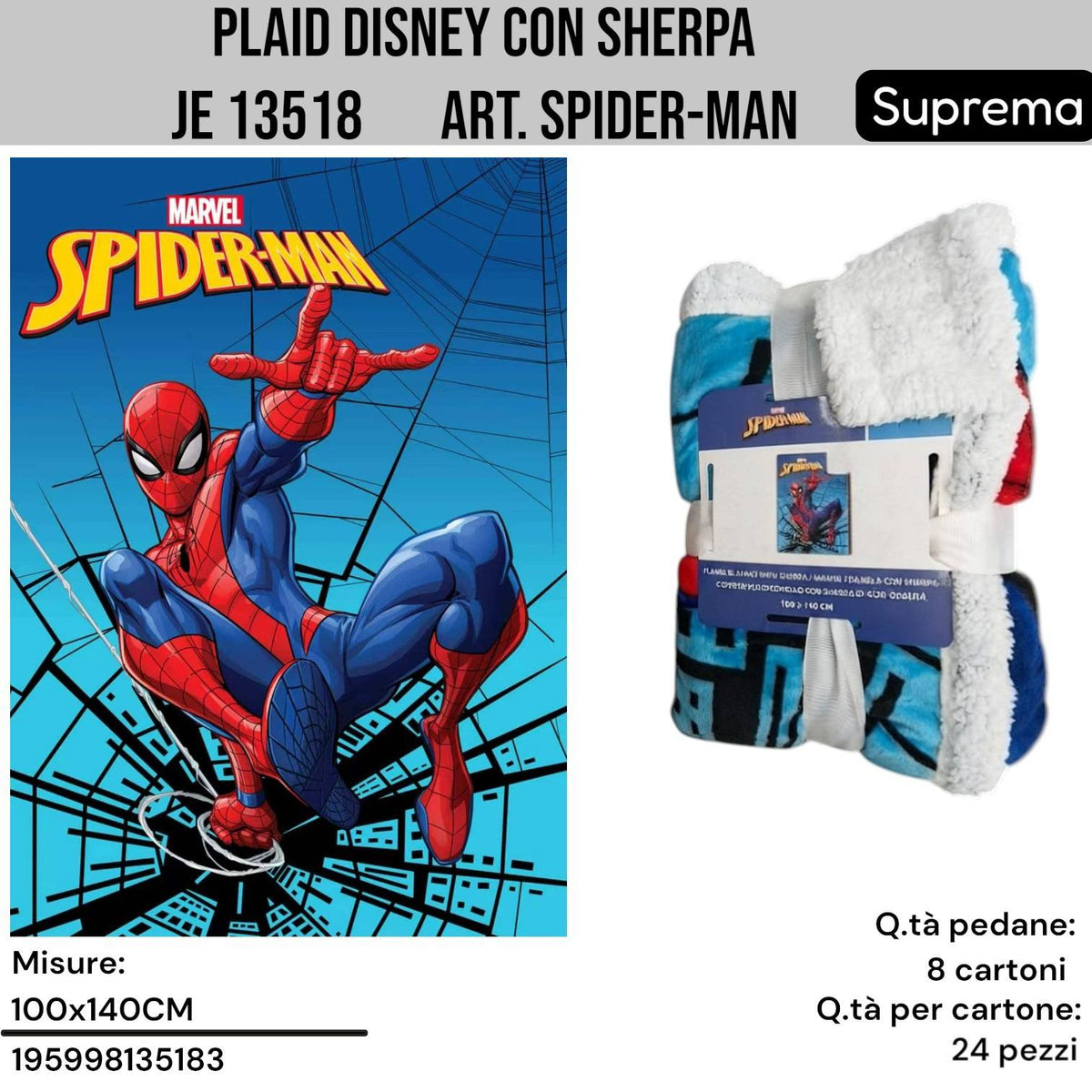 Plaid Disney Piazzato in
Coral Con Sherpa