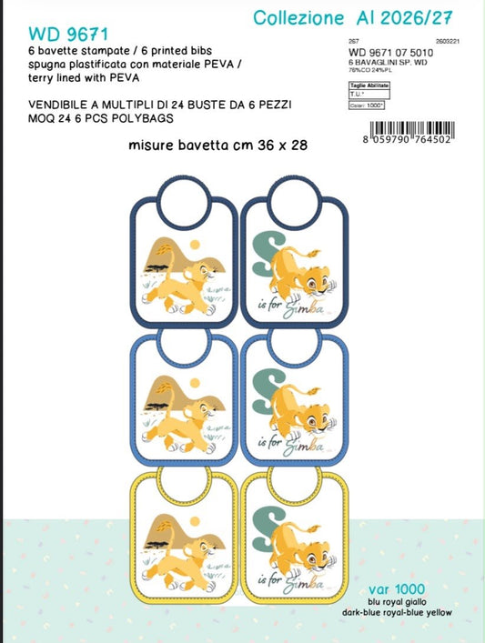 Bavette Plastificate 6 pz. 36x28