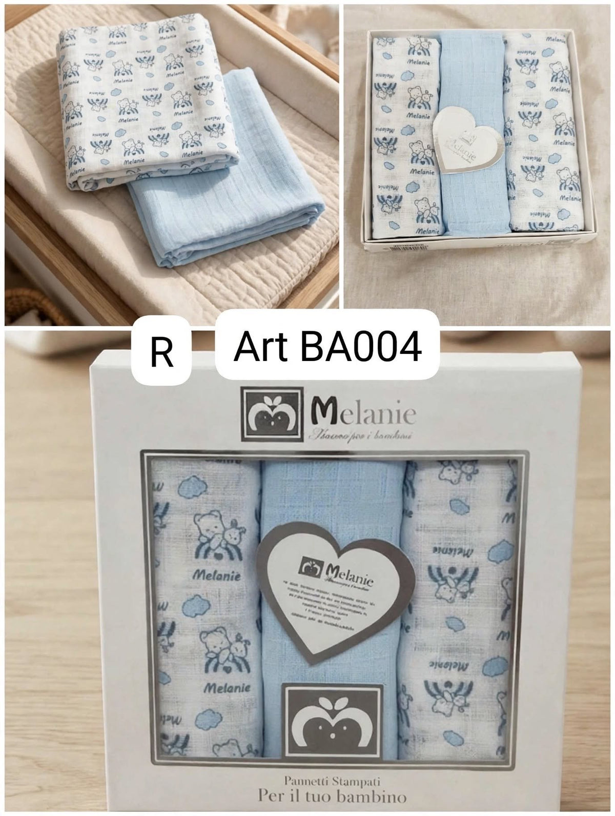 Mussoline Neonato/a Melanie Confezione Regalo Da 3