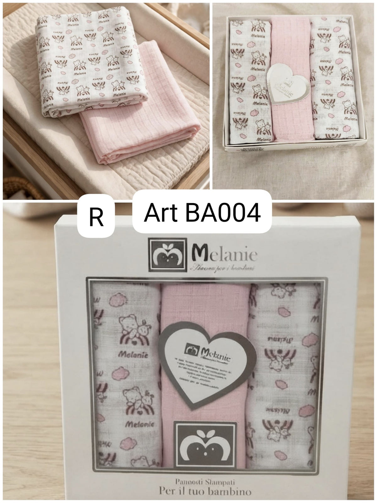 Mussoline Neonato/a Melanie Confezione Regalo Da 3