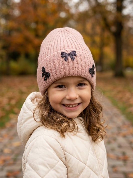 Cappellino Invernale Con Fiocchi Per Bambina Le Kikke