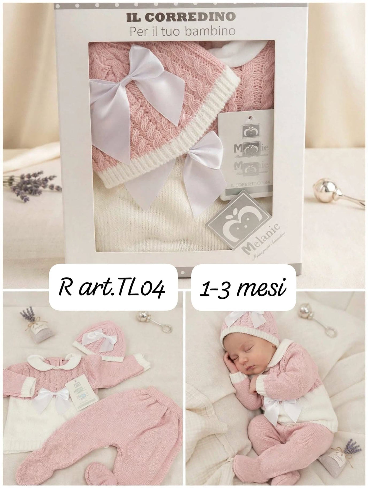 Corredino Bimbi 3 Pezzi, Golfino+Pantacollant+Cuffietta