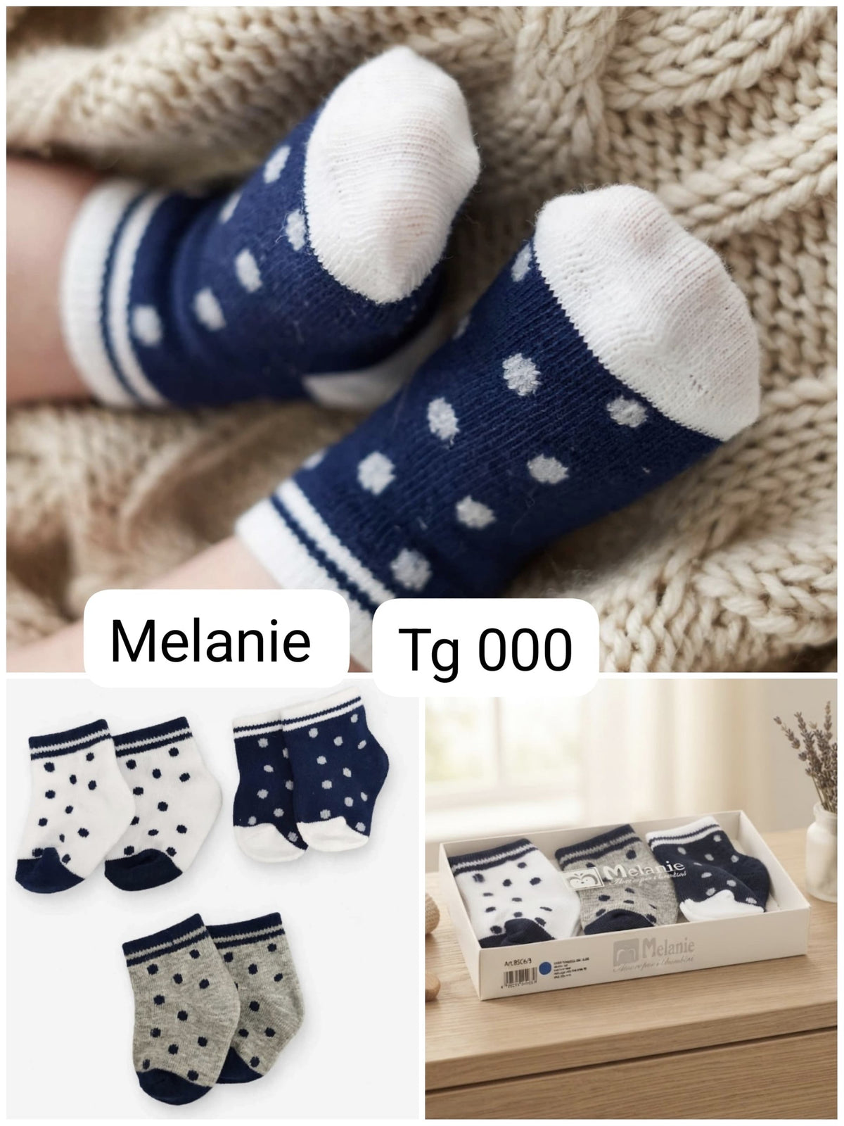 Calzini Neonato/a 12 Pezzi