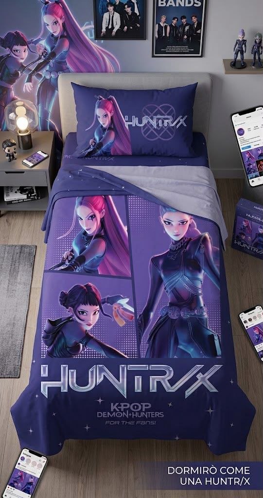 Lenzuola In Stampa Digitale Piazzata K-Pop Demon Hunters
